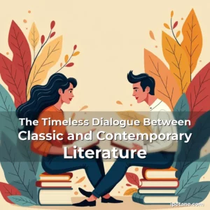 Artistic representation for The Timeless Dialogue Between Classic and Contemporary Literature