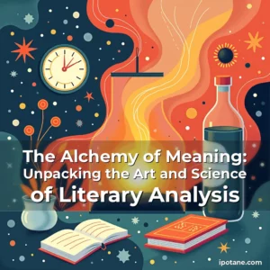 Artistic representation for The Alchemy of Meaning: Unpacking the Art and Science of Literary Analysis